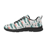 Whale Jelly Fish Pattern Men's Sneakers Black