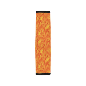 Red Flame Fire Pattern Car Seat Belt Cover