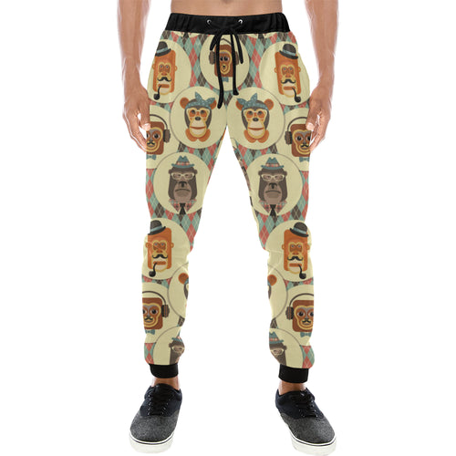 Monkey Pattern Unisex Casual Sweatpants