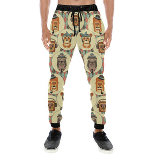 Monkey Pattern Unisex Casual Sweatpants