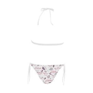 Sloth Leaves Pattern Sexy Bikinis Two-Pieces Swimsuits