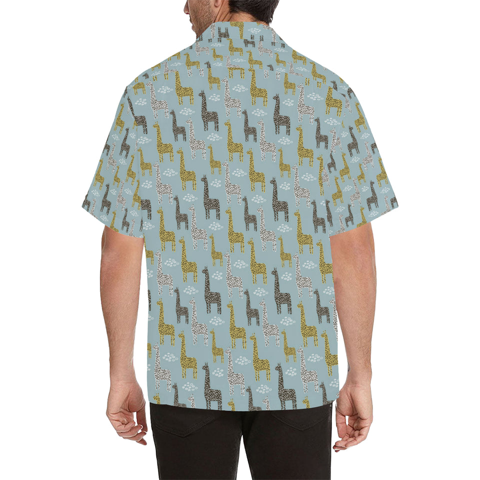 Giraffe Pattern Print Design 03 Men's All Over Print Hawaiian Shirt (Model T58)