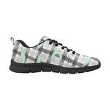 Crocodile Pattern Stripe background Men's Sneakers Black