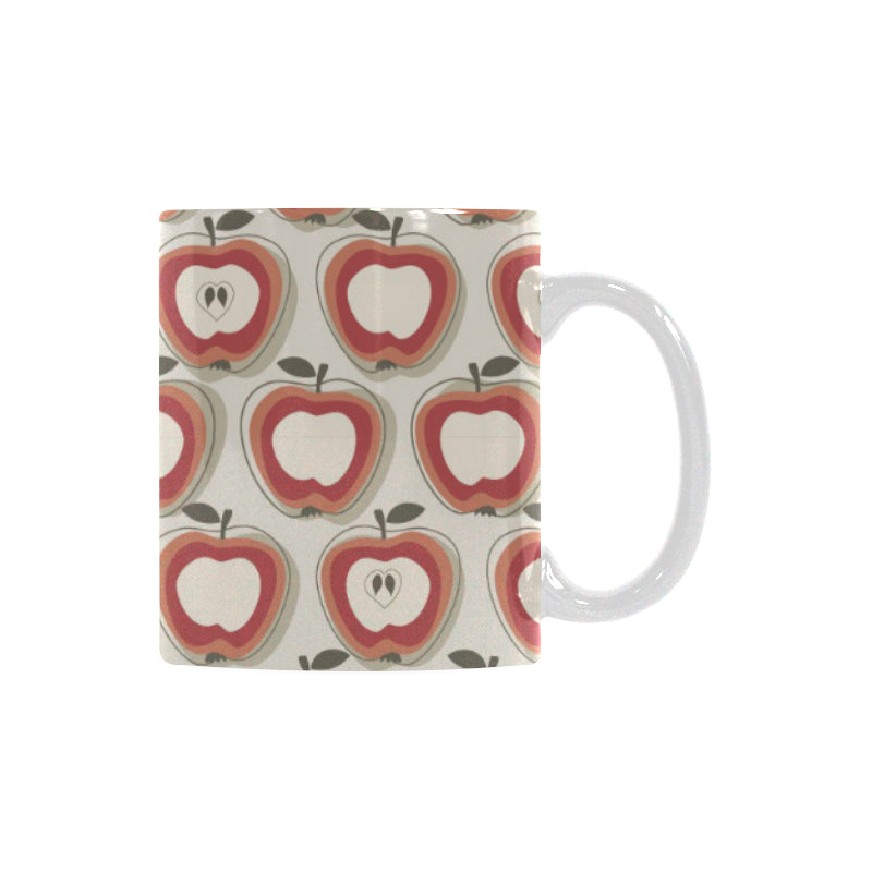 Red Apple Pattern Classical White Mug (FulFilled In US)