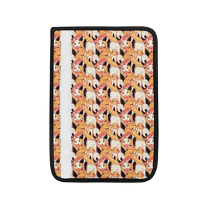 Squirrel Pattern Print Design 04 Car Seat Belt Cover