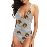 Cute Otter Pattern Women's One-Piece Swimsuit