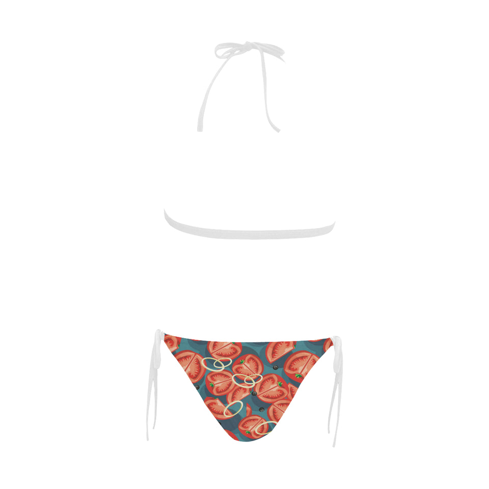 Tomato Pattern Background Sexy Bikinis Two-Pieces Swimsuits