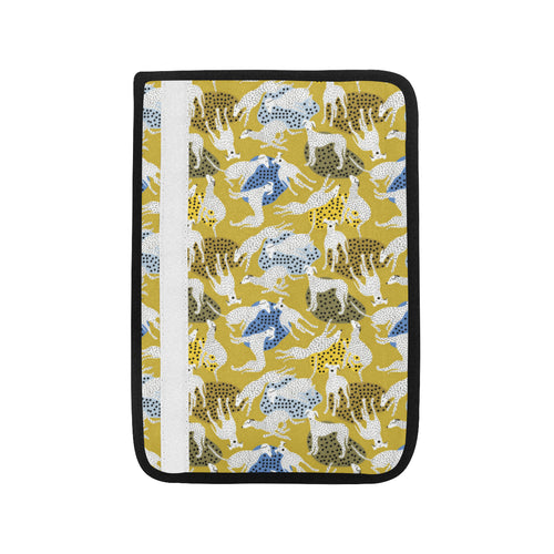 Greyhound Pattern Print Design 02 Car Seat Belt Cover