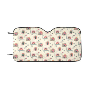 Snail Pattern Print Design 04 Car Sun Shade