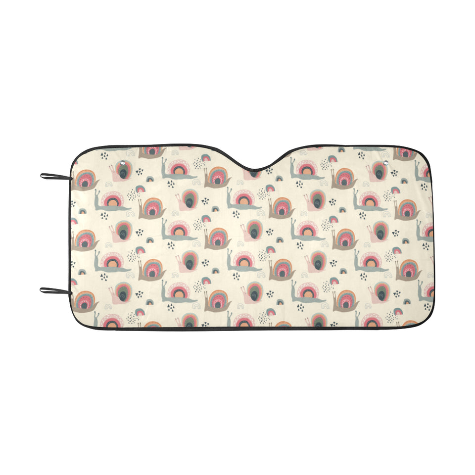 Snail Pattern Print Design 04 Car Sun Shade