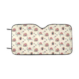 Snail Pattern Print Design 04 Car Sun Shade