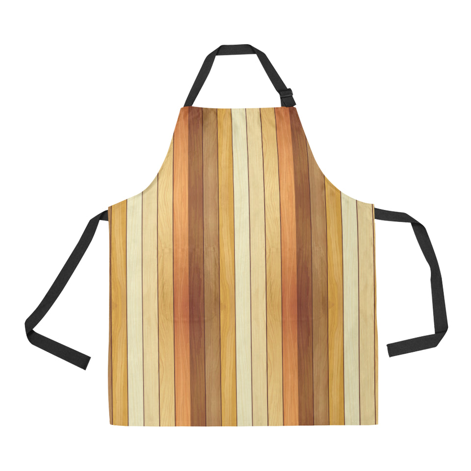 Wood Printed Pattern Print Design 01 Adjustable Apron