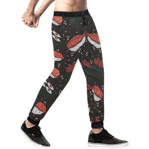 Sushi Theme Pattern Unisex Casual Sweatpants