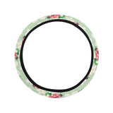 Ladybug Pattern Print Design 05 Car Steering Wheel Cover