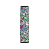 Zebra Colorful Pattern Car Seat Belt Cover