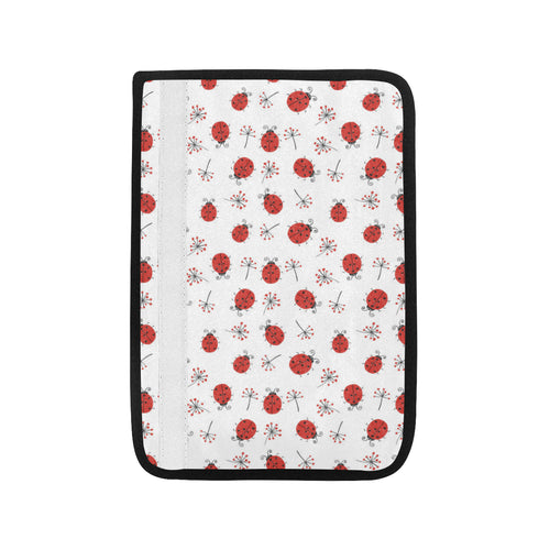 Ladybug Pattern Print Design 04 Car Seat Belt Cover