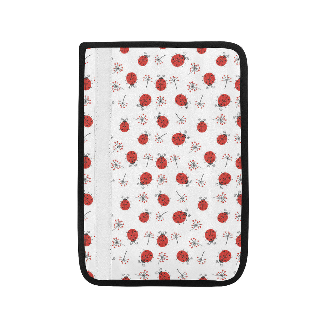 Ladybug Pattern Print Design 04 Car Seat Belt Cover