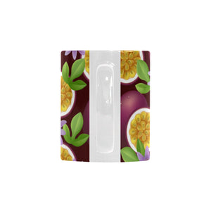 Passion Fruit Sliced Pattern Classical White Mug (FulFilled In US)