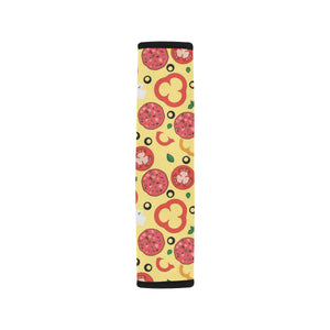 Pizza Tomato Salami Texture Pattern Car Seat Belt Cover