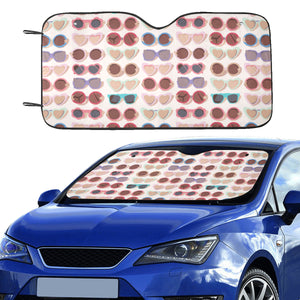 Sun Glasses Pattern Print Design 04 Car Sun Shade