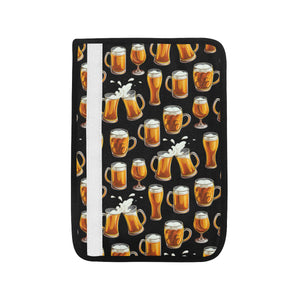 Beer Pattern Background Car Seat Belt Cover