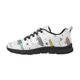 Cute Crocodile Pattern Men's Sneakers Black