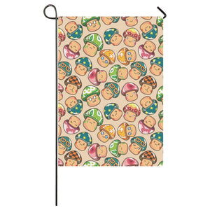 Mushroom Pattern House Flag Garden Flag