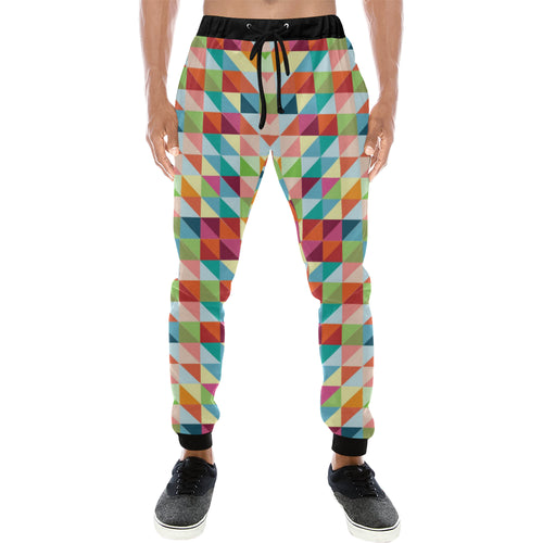 Rainbow Geometric Pattern Unisex Casual Sweatpants