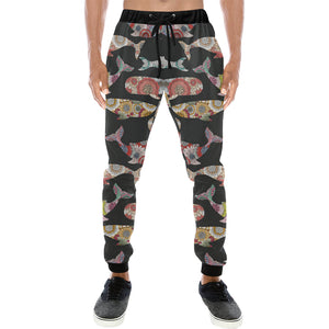 Whale Flower Tribal Pattern Unisex Casual Sweatpants