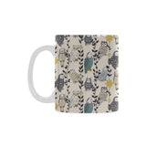 Owl Pattern Background Classical White Mug (FulFilled In US)