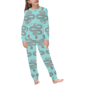 Snake Tribal Pattern Kids' Boys' Girls' All Over Print Pajama Set