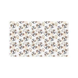 English Bulldog Pattern Print Design 01 Doormat