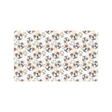 English Bulldog Pattern Print Design 01 Doormat