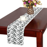 Engine Piston Pattern Print Design 03 Table Runner