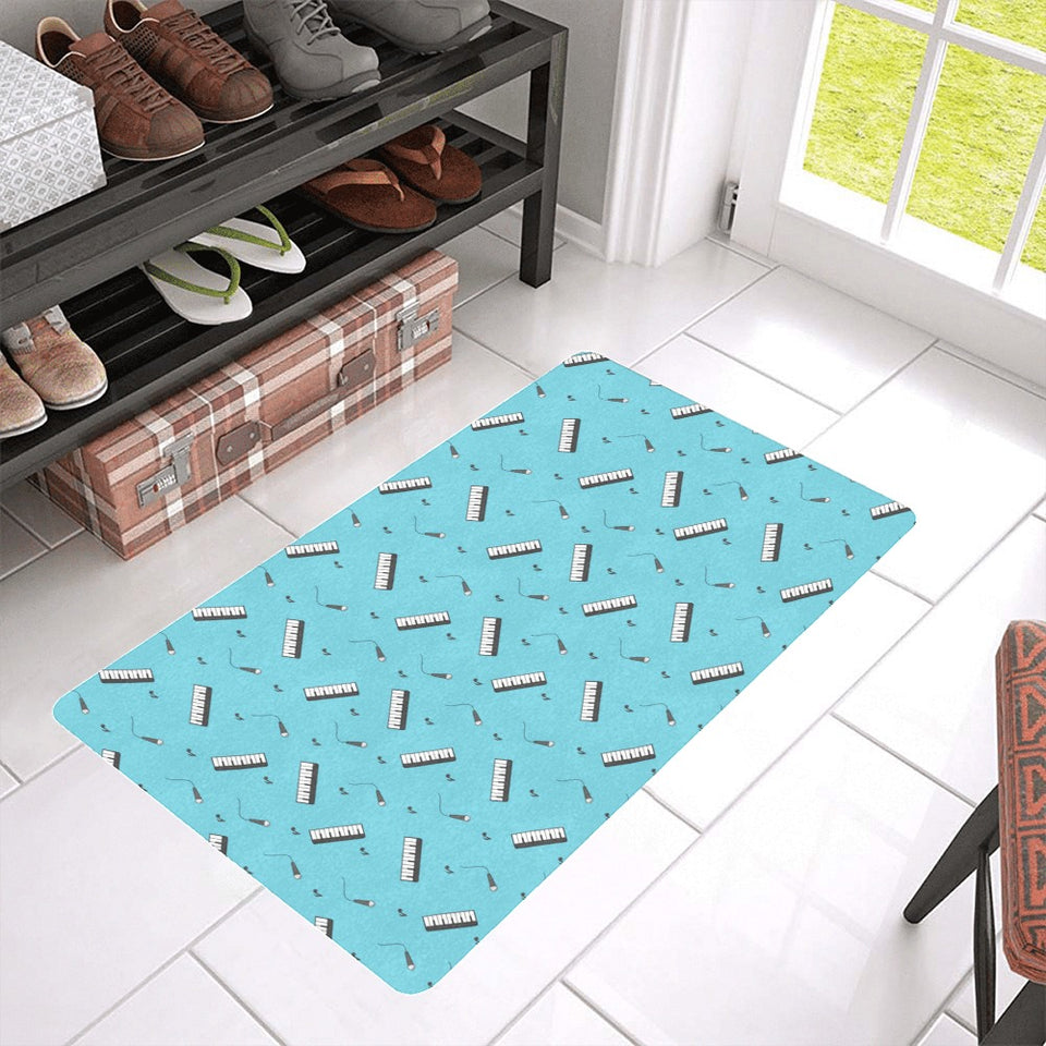 Piano Pattern Print Design 01 Doormat