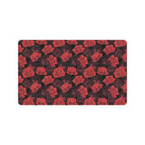 Rose Pattern Print Design 01 Doormat