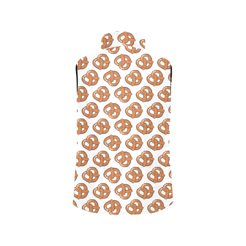 Pretzels Pattern Print Design 05 Men's Padded Vest