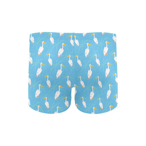 Pelican Pattern Print Design 02 Men's Swimming Trunks