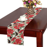 Hibiscus Pattern Print Design 04 Table Runner