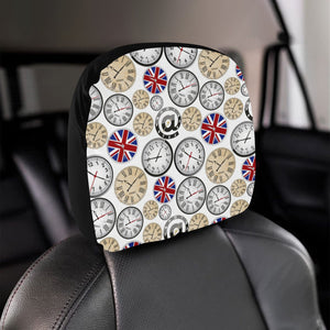 Wall Clock UK Pattern Car Headrest Cover