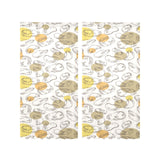 Potato Chips Pattern Print Design 02 Gauze Curtain