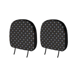 Cobweb Spider Web Pokka Dot Pattern Car Headrest Cover