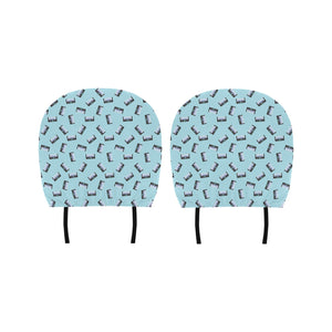 Piano Pattern Print Design 05 Car Headrest Cover