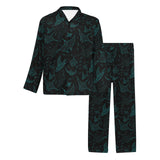 Stingray Pattern Print Design 02 Men's Long Pajama Set