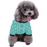 Swordfish Pattern Print Design 04 All Over Print Pet Dog Round Neck Fuzzy Shirt