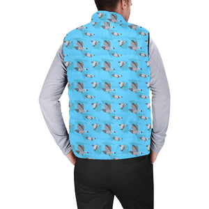 Pigeon Pattern Print Design 05 Men's Padded Vest