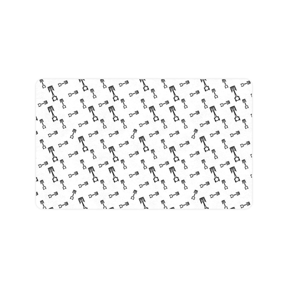 Engine Piston Random Pattern Print Design 04 Doormat