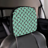 Piano Pattern Print Design 04 Car Headrest Cover