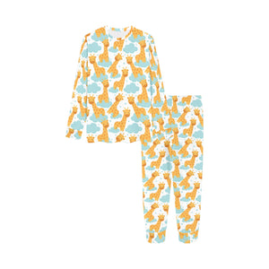 Giraffe Pattern Print Design 05 Kids' Boys' Girls' All Over Print Pajama Set