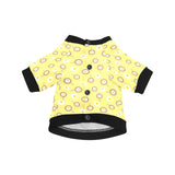 Fried Eggs Pattern Print Design 03 All Over Print Pet Dog Round Neck Fuzzy Shirt